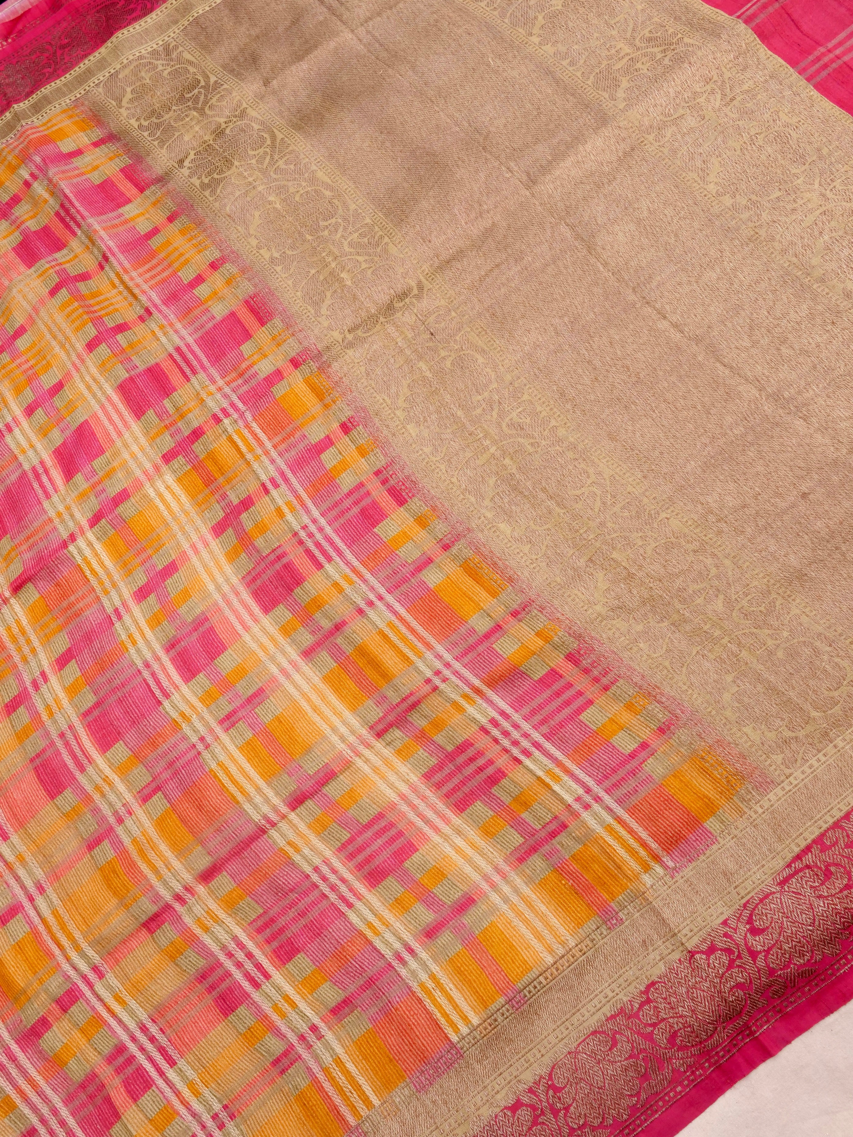 Rangkaat Handwoven Pure Kataan Silk Banarasi Saree