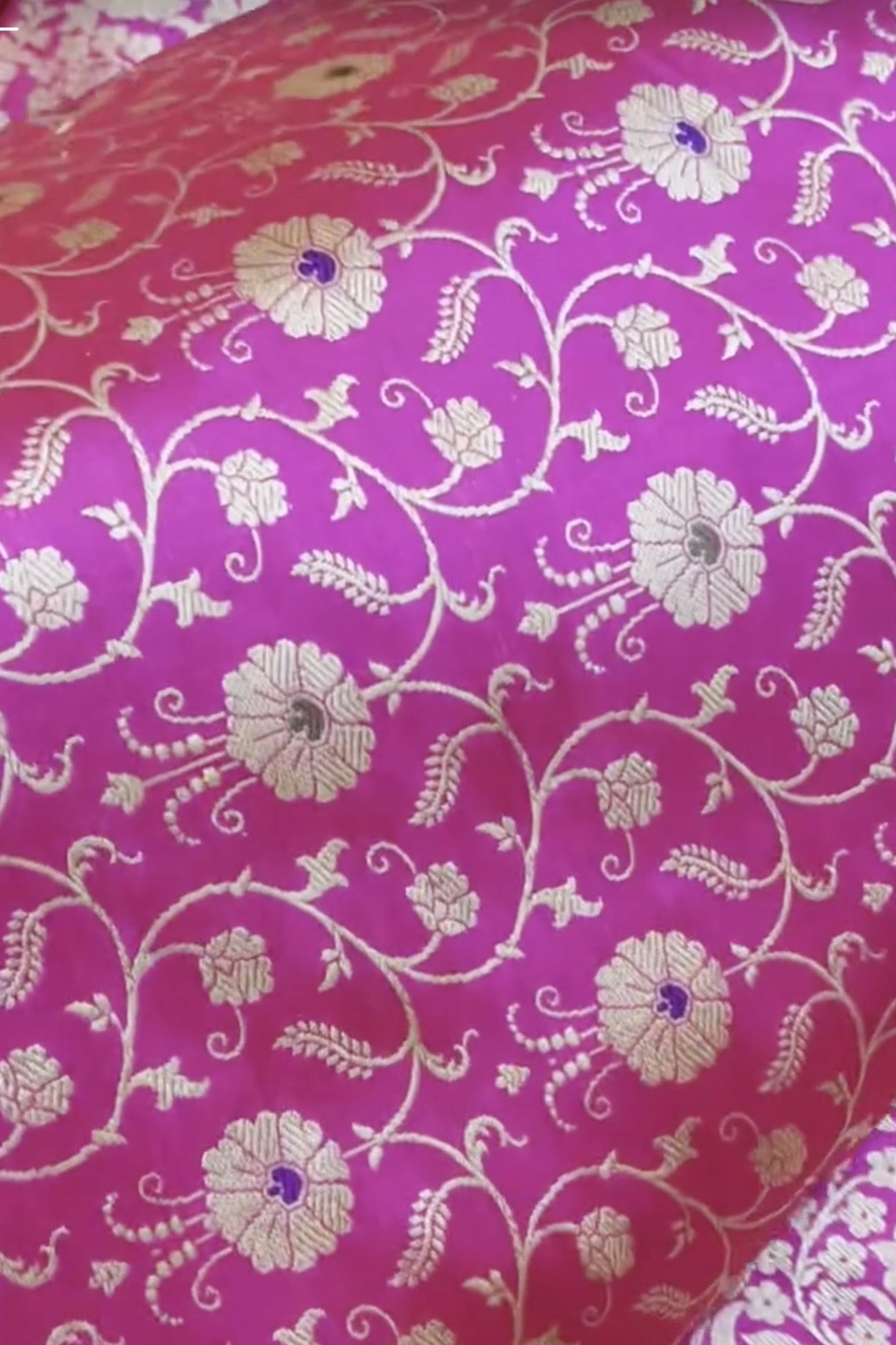 Guldasta Pink Handwoven Pure Silk Banarasi Lehenga