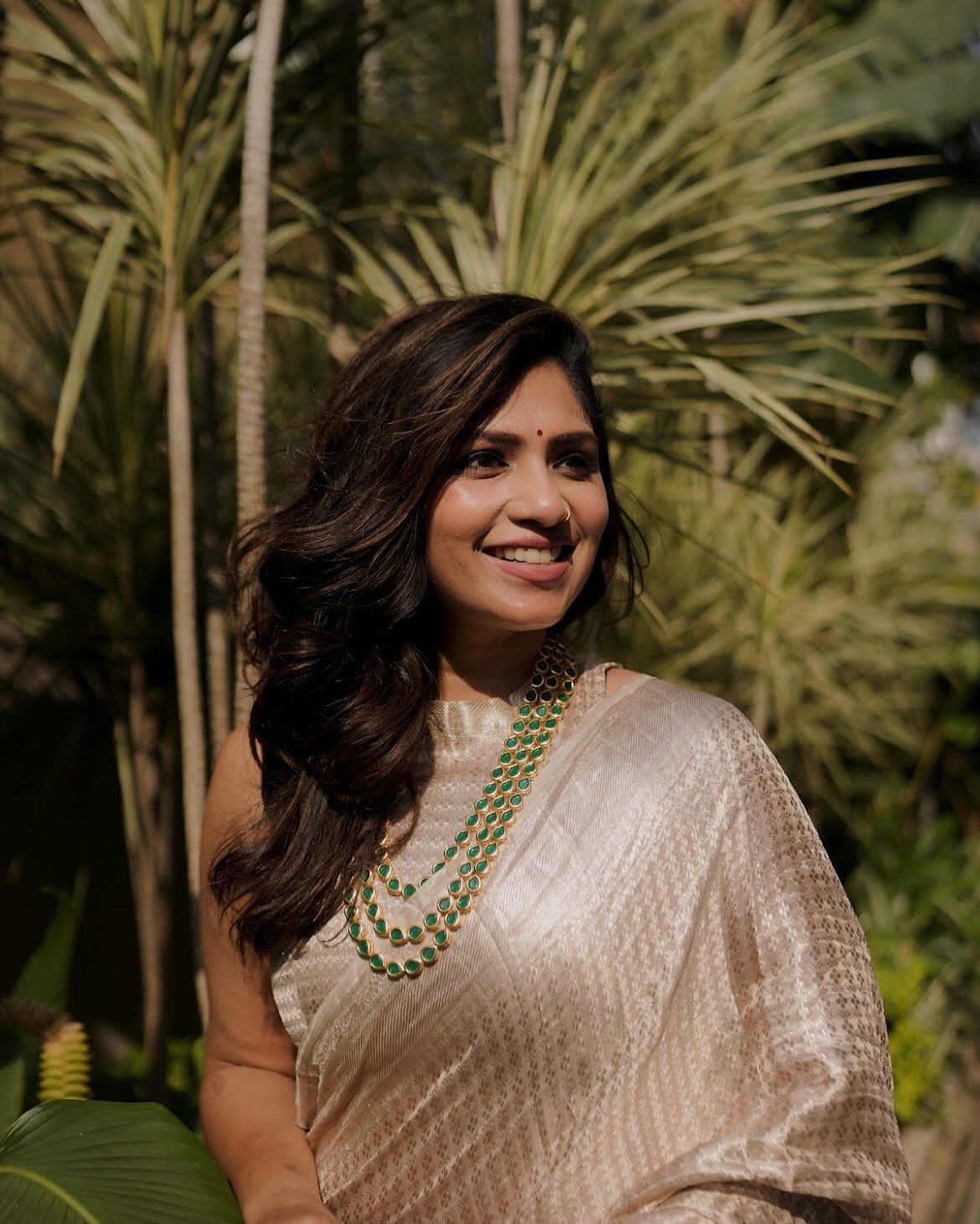 White Handwoven Pure Tissue Silk Saree