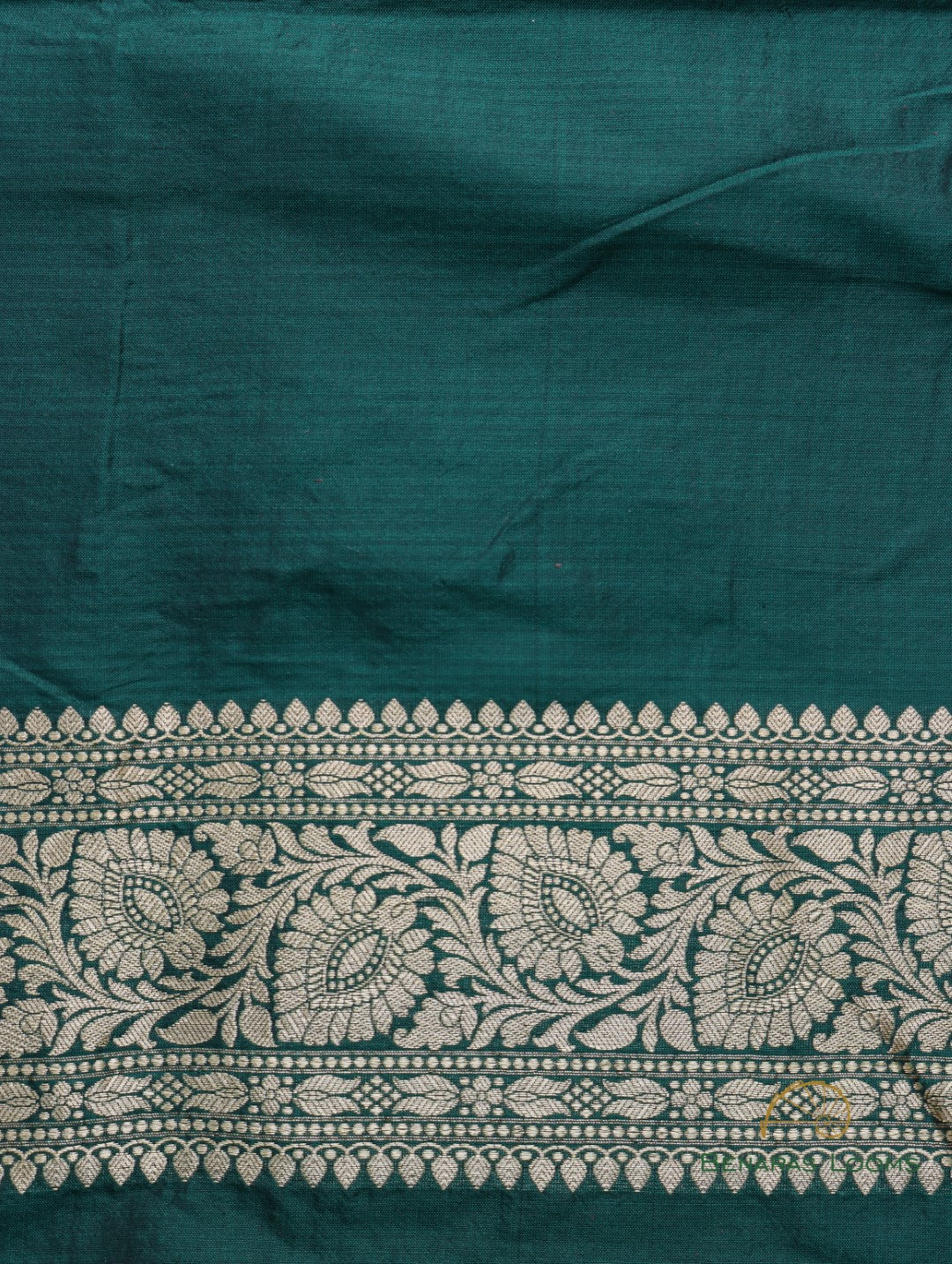 Green Handloom Kataan Silk kadhua Jangla Banarasi Saree