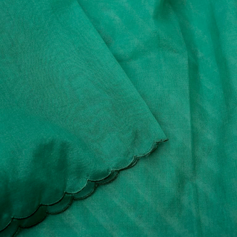Green Pure Silk Banarasi Tissue Unstitched Suit Fabric