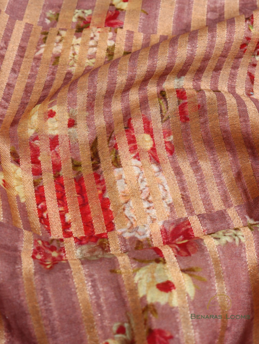 Dusty Pink Handwoven Silk Cotton Fabric