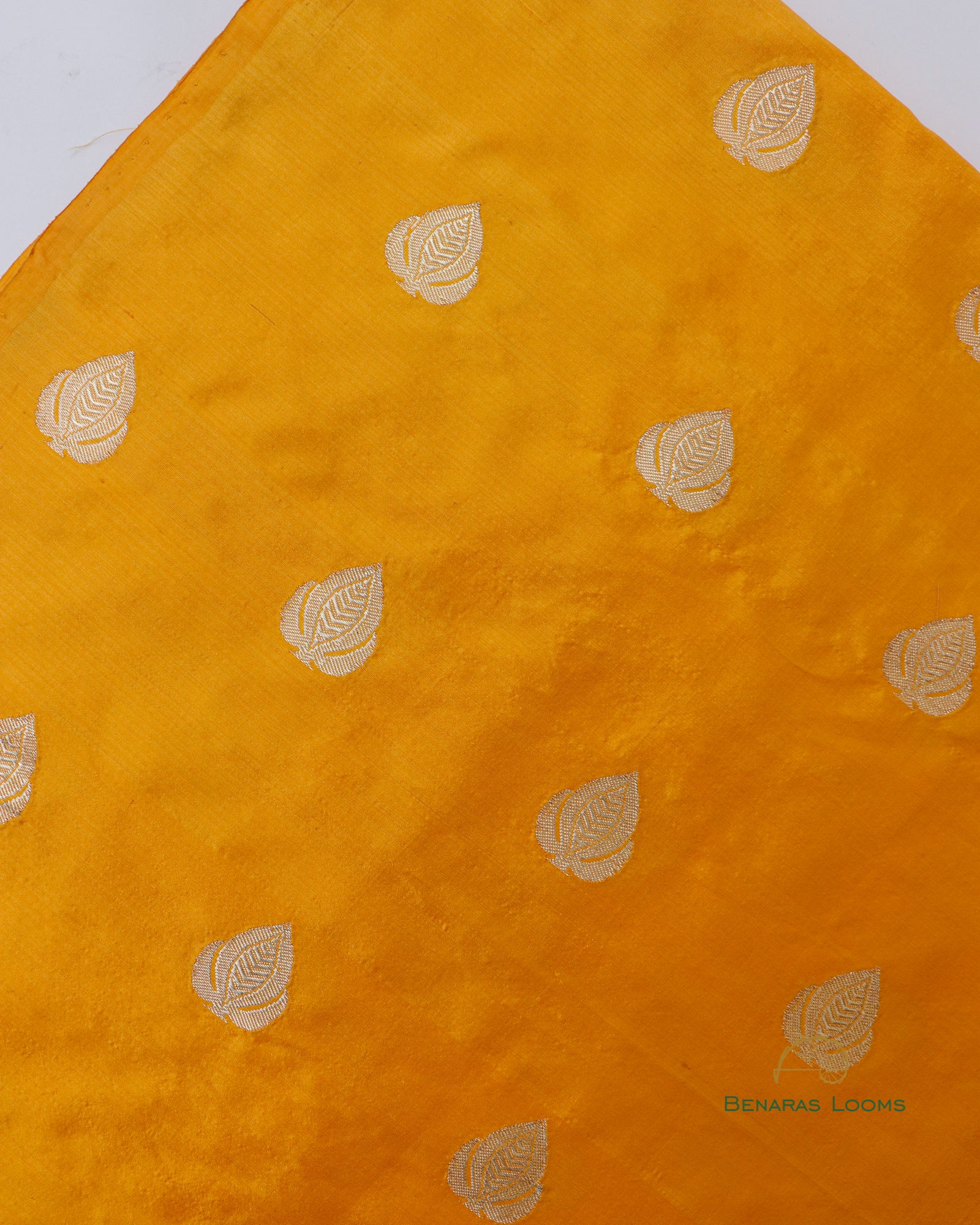 Mustard Pure Kataan Silk Fabric
