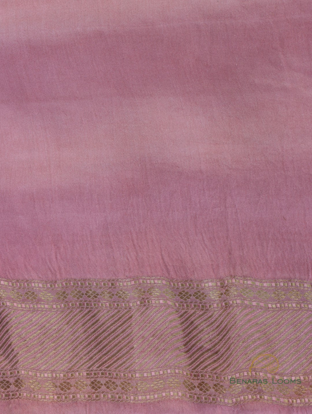 Pink Handwoven Floral Jaal Pure Satin Silk Banarasi Saree