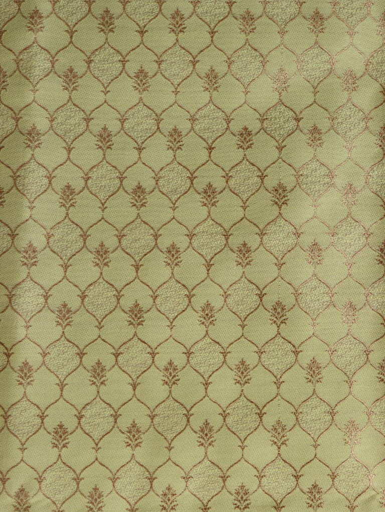 Lime Green Banarasi Fabric