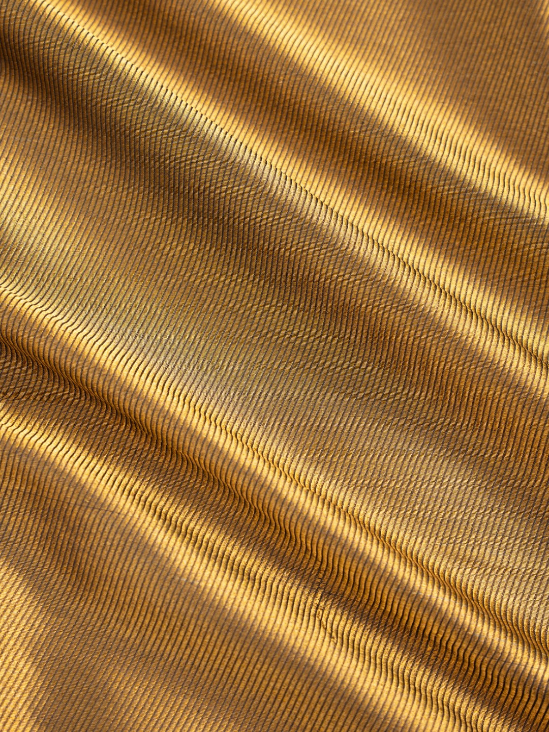 Gold Handwoven Pure Silk Banarasi Fabric