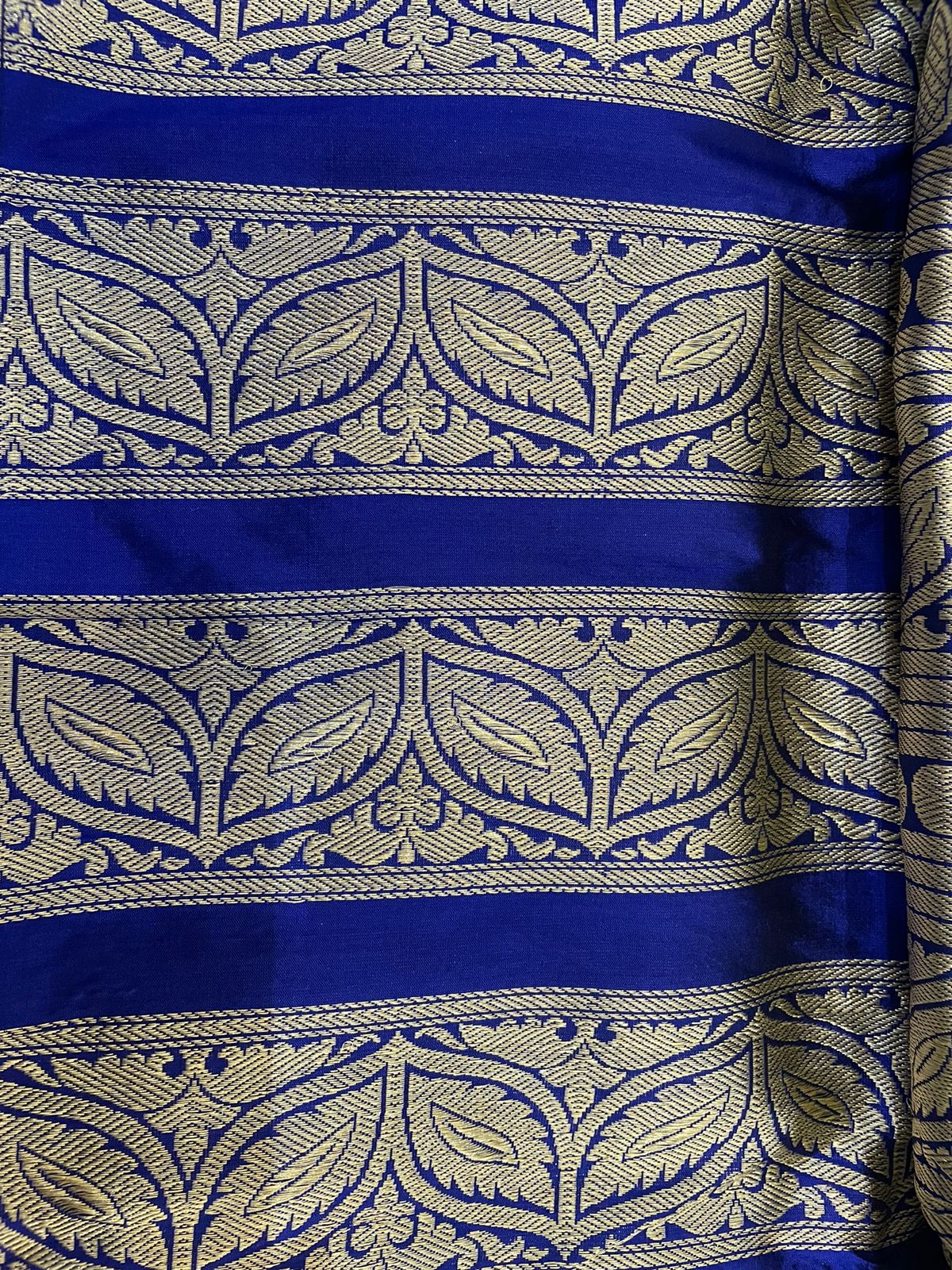 Mandala Blue Handwoven Pure Silk Banarasi Lehenga