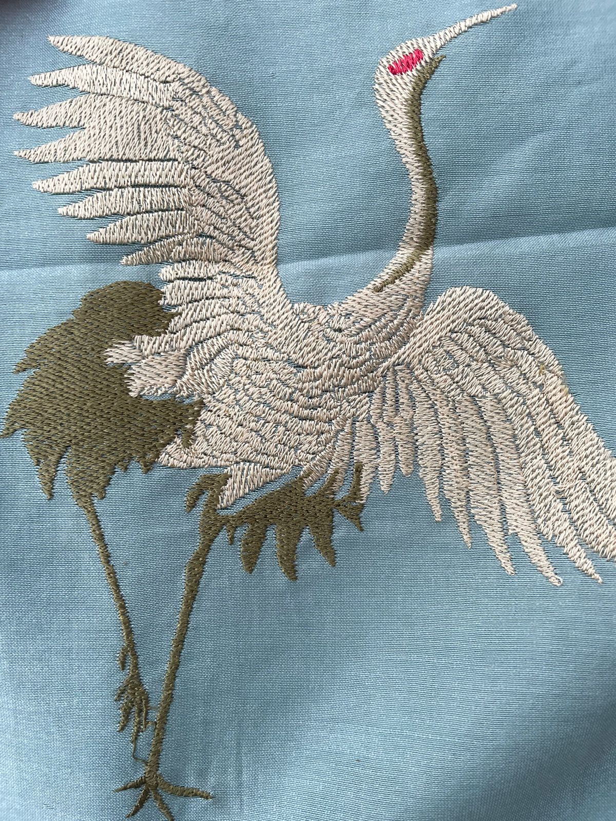 Sky Blue Digital Printed Chanderi Cotton Banarasi Suit Fabric