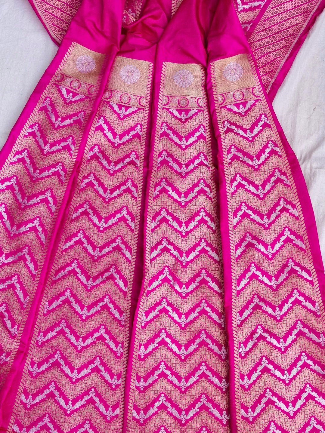 Siya Purple Handwoven Pure Silk Banarasi Lehenga