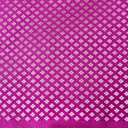 Purple Tanchoi Allover Butis Semi Silk Banarasi Saree