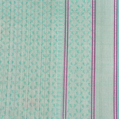 Kota Cotton Green Buta Woven Banarasi Saree