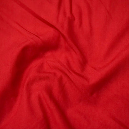 Red Munga Silk Unstitched Banarasi Suit Fabric