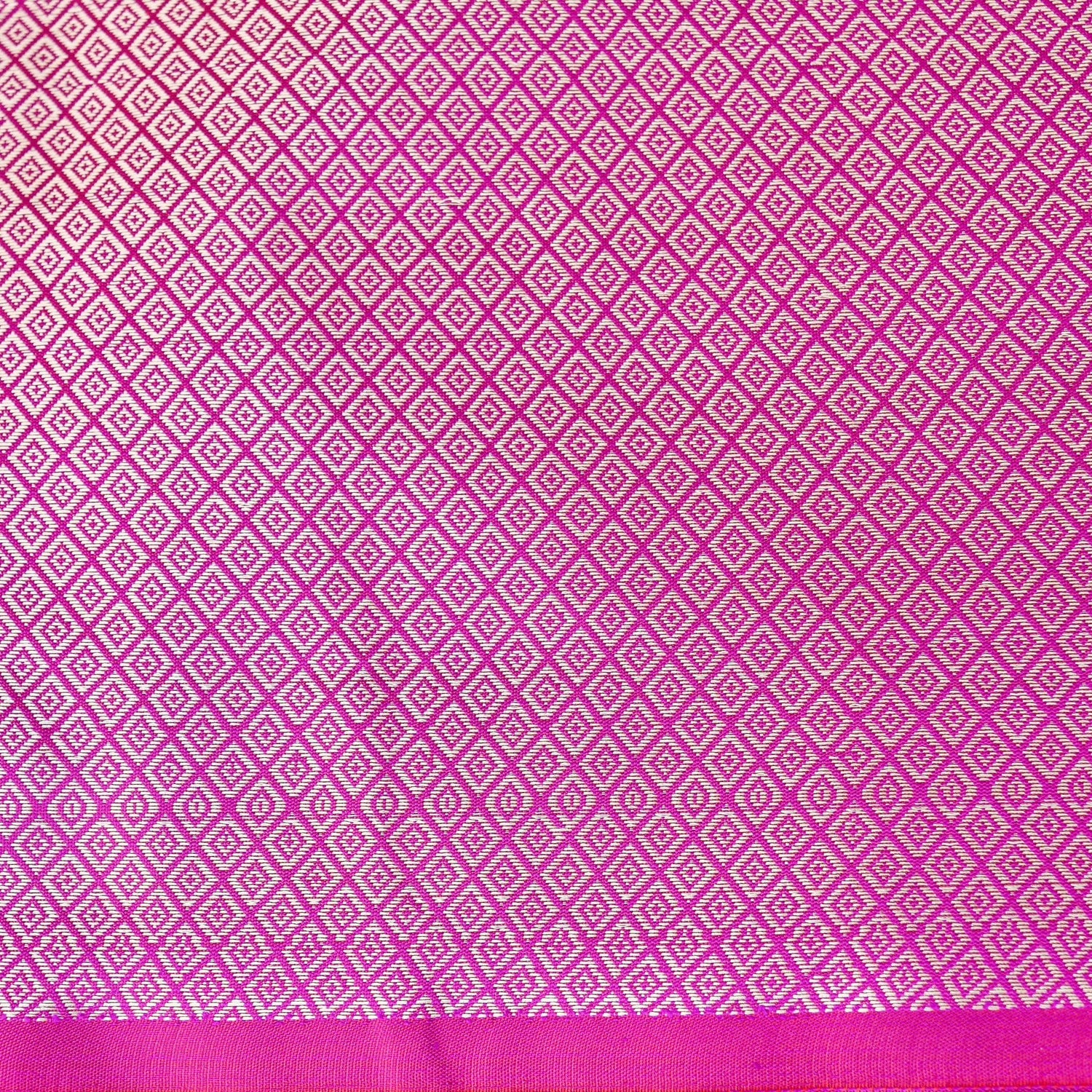 Purple Plain Silk Saree with Border and Pallu