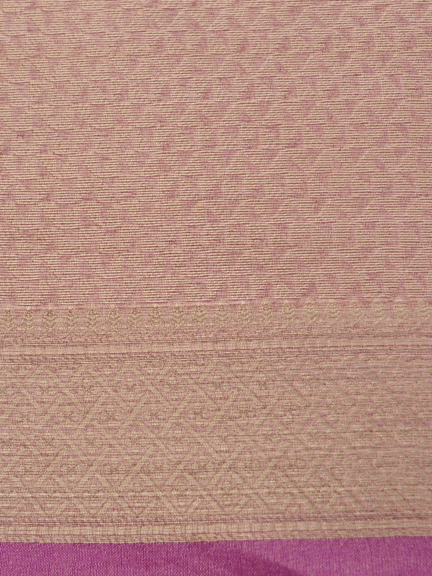 Onion Pink Pure Crush Tissue Silk Banarasi Saree with Embellished Border