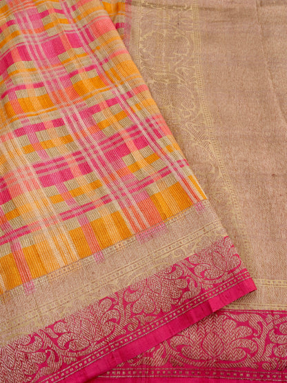 Rangkaat Handwoven Pure  Kataan Silk Banarasi Saree