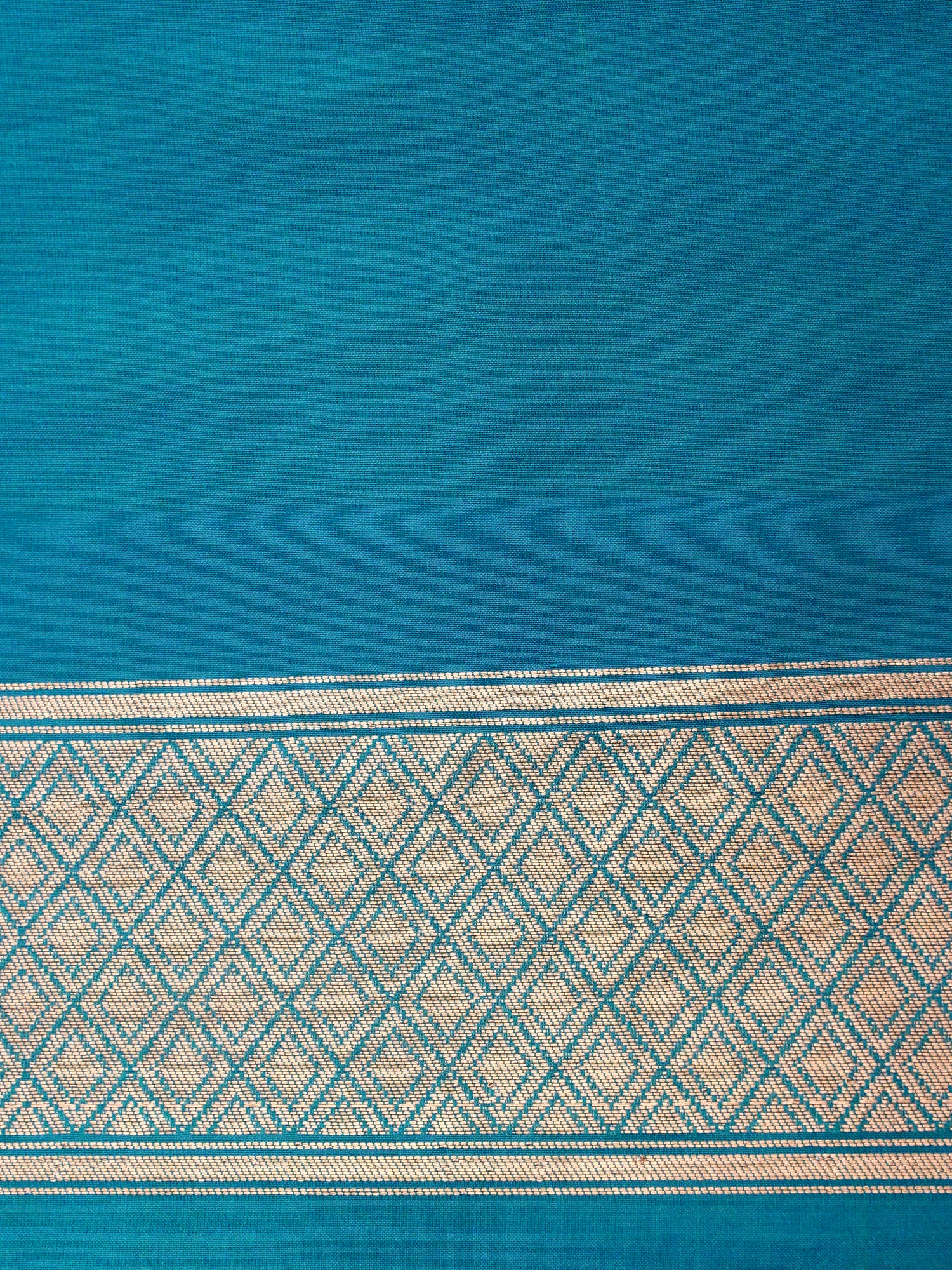 Blue Handwoven Kataan Silk Jangla Meenakari Banarasi Saree