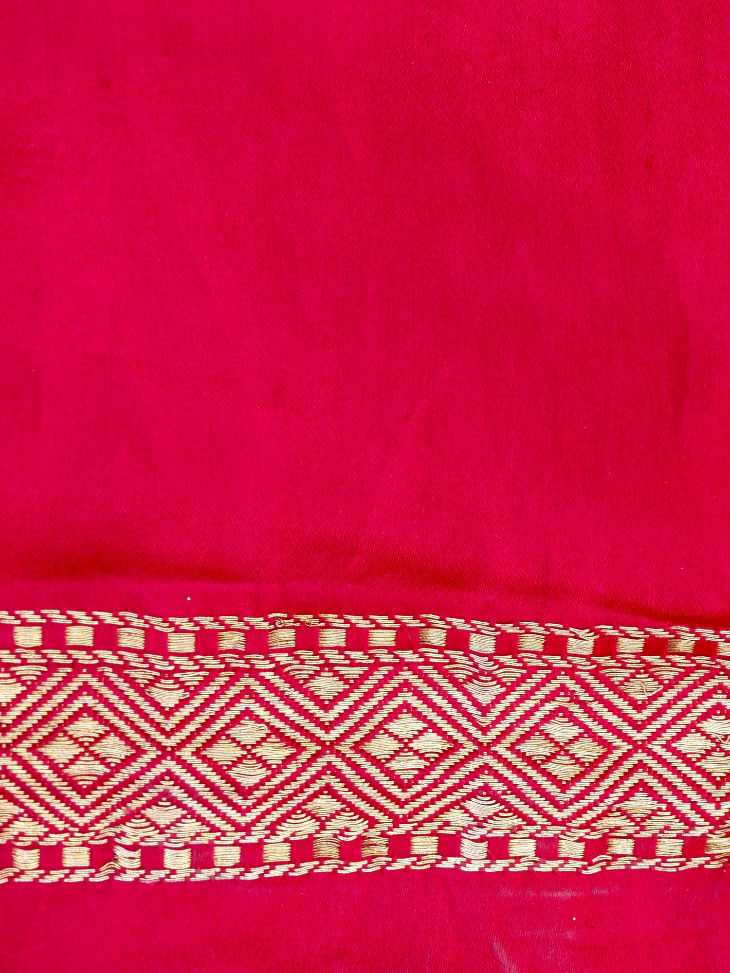 Red Handwoven Pure Satin Silk Banarasi Saree