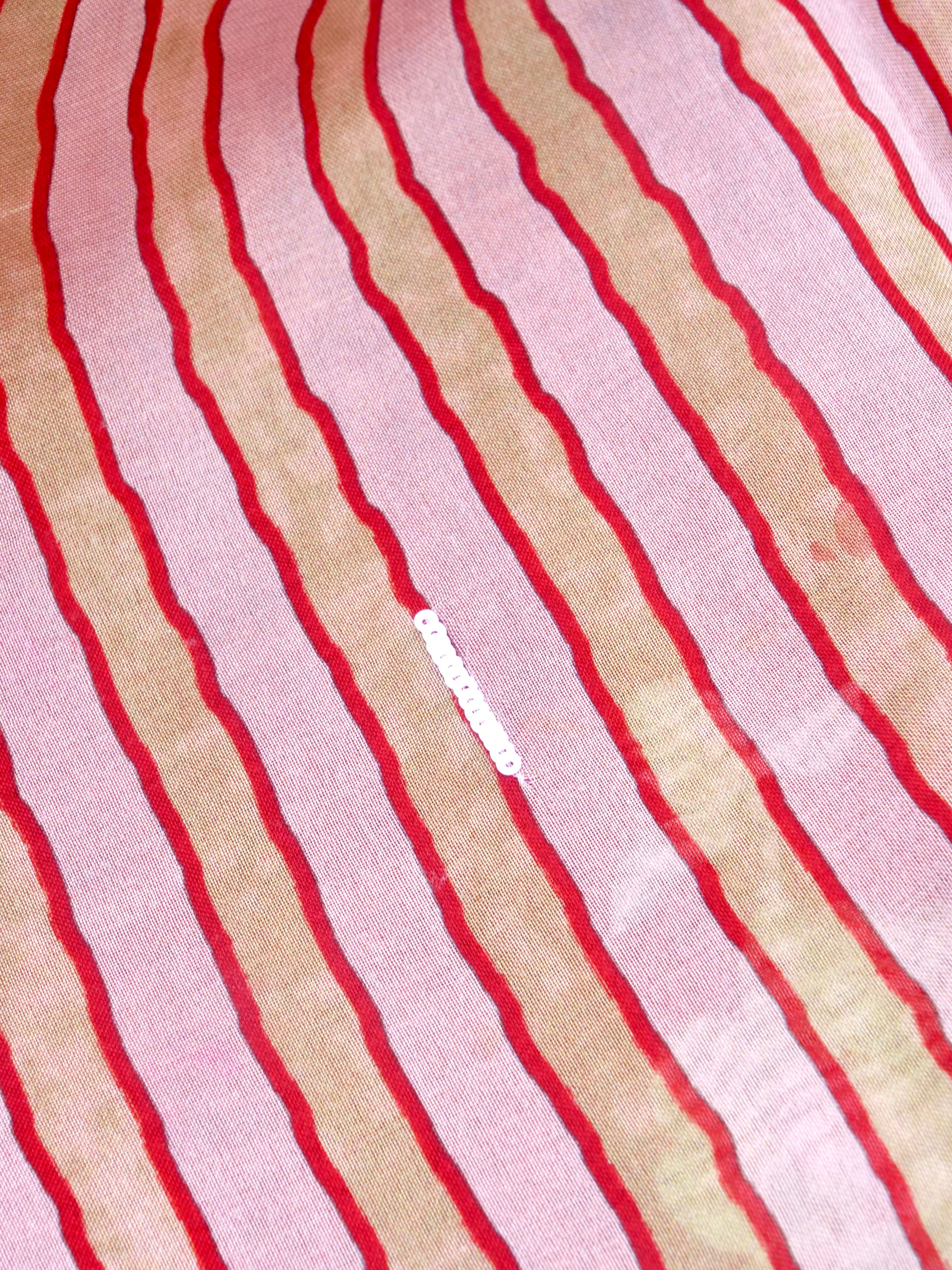 Red Pure Organza Saree with Hand Embroidry