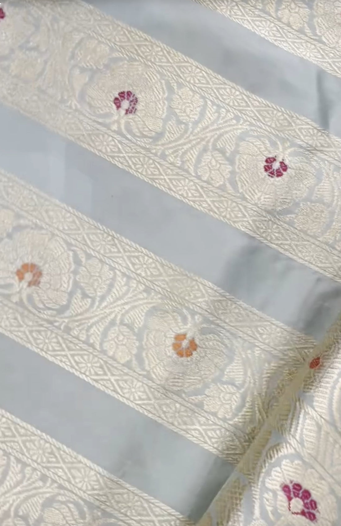 Anupama Light Blue Handwoven Pure Silk Banarasi Lehenga