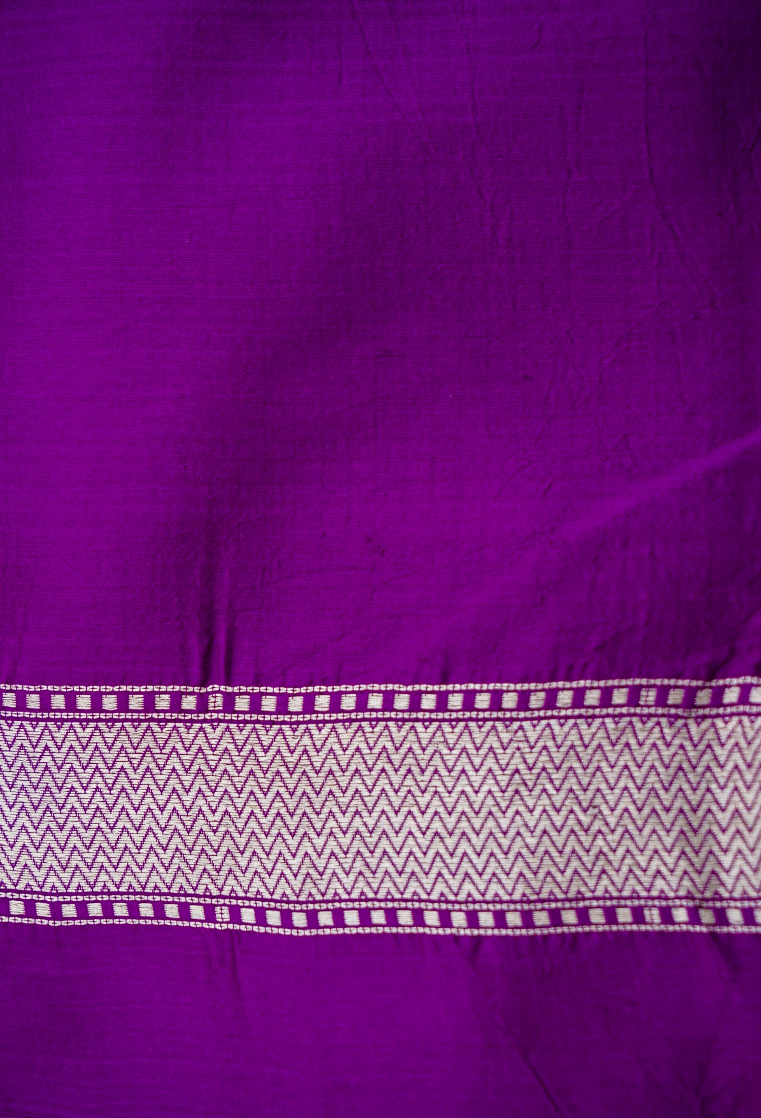 Purple Brocade Handwoven Pure Kataan Silk Banarasi Saree
