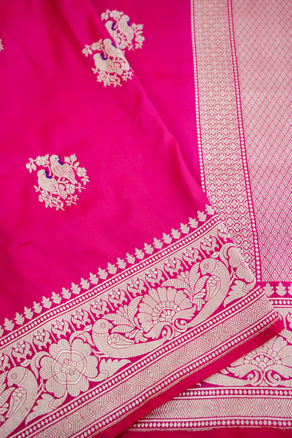 Handwoven Pure Kataan Silk Kadhua Buti Shikaargah Benarasi Saree