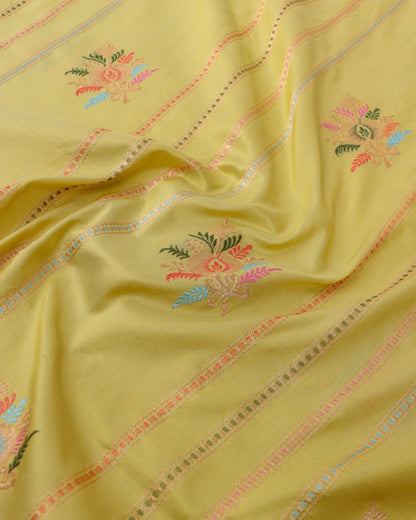 Pista Handwoven Pure Kataan Silk Banarasi Saree