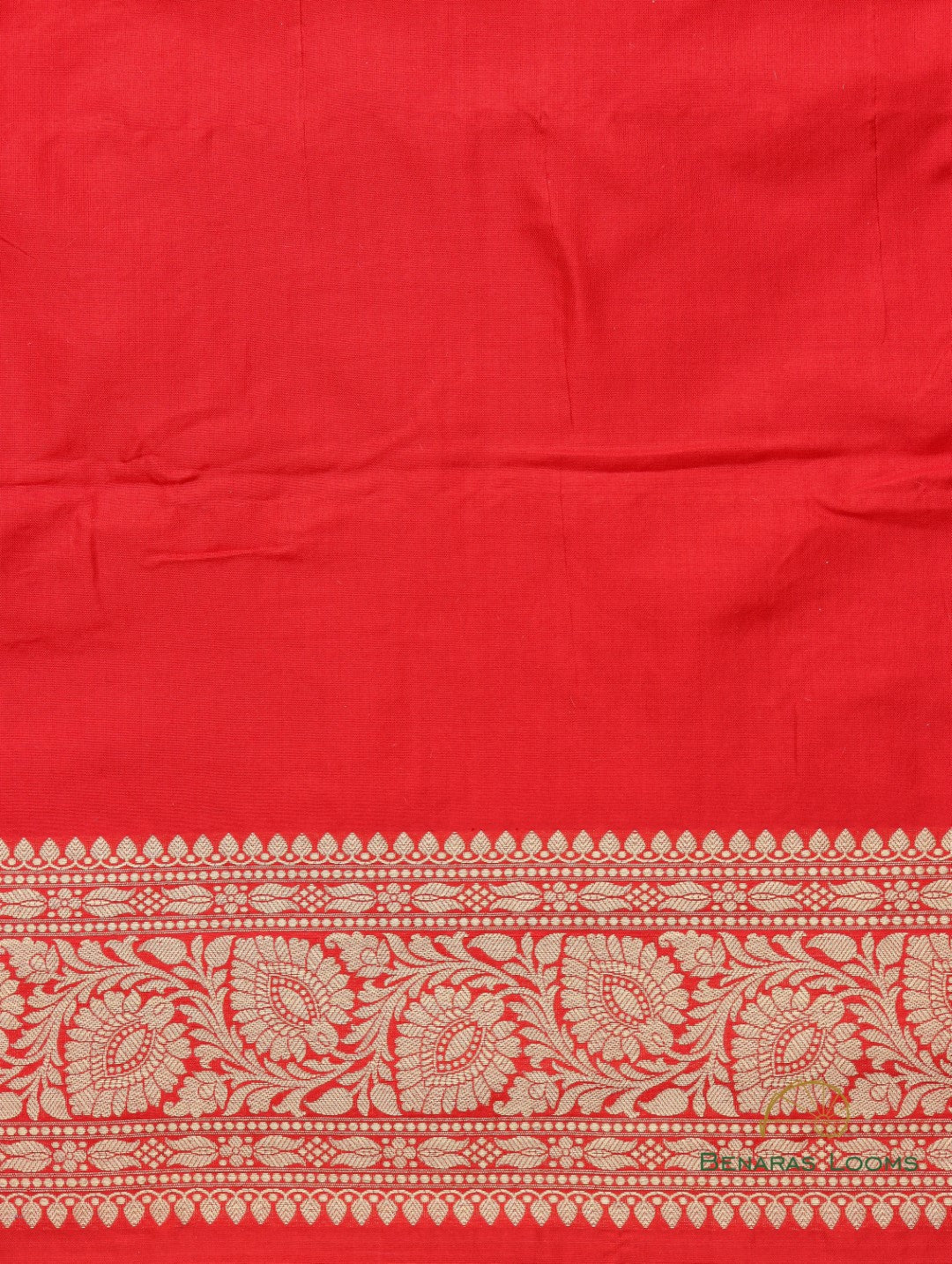 Red Handloom Pure Silk Kadhua Jangla Banarasi Saree