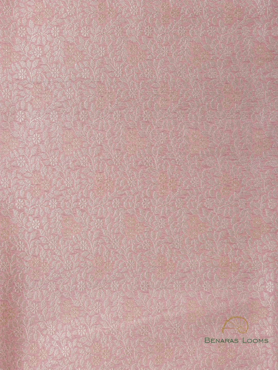 Pink Handwoven Pure Kataan Silk Sona Rupa Fabric