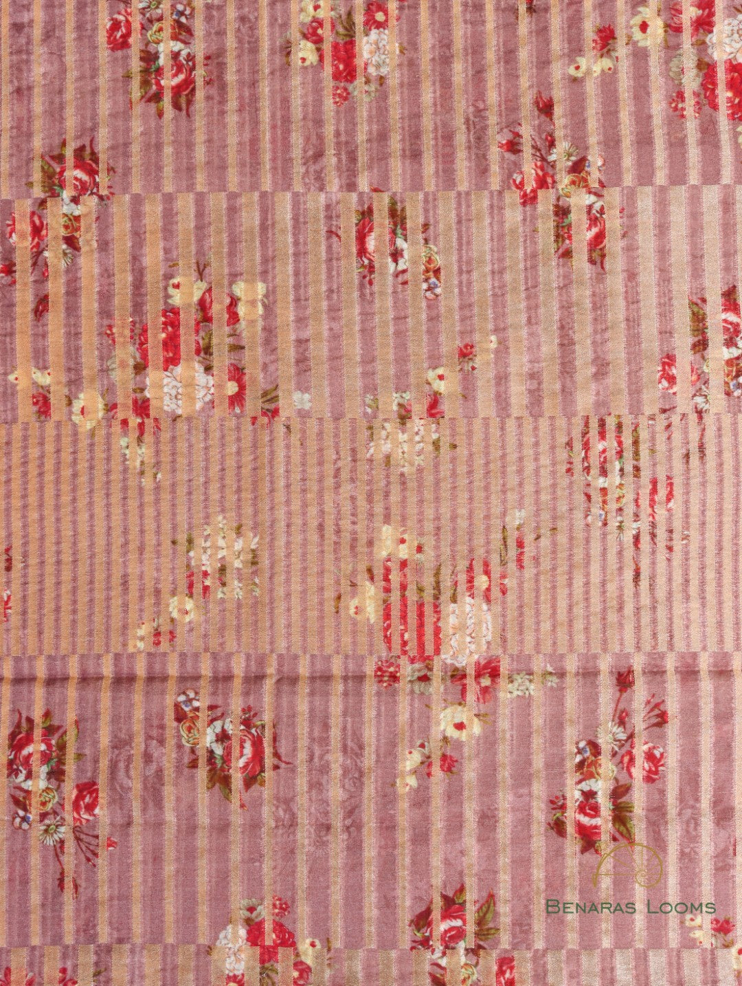 Dusty Pink Handwoven Silk Cotton Fabric
