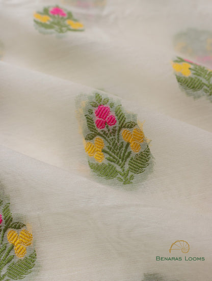 Dyeable Cotton Silk Banarasi Fabric