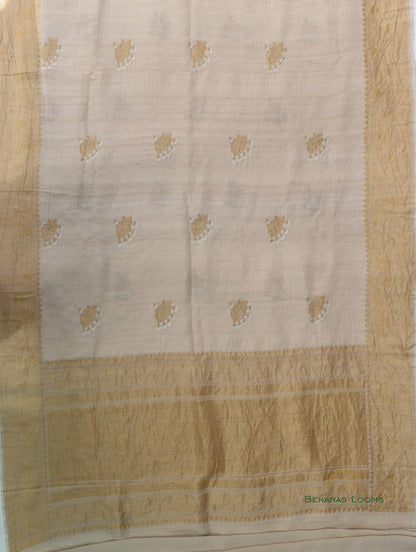Handwoven Pure Tussar Silk Banarasi Saree