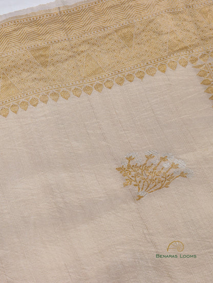 Handwoven Pure Tussar Silk Banarasi Saree