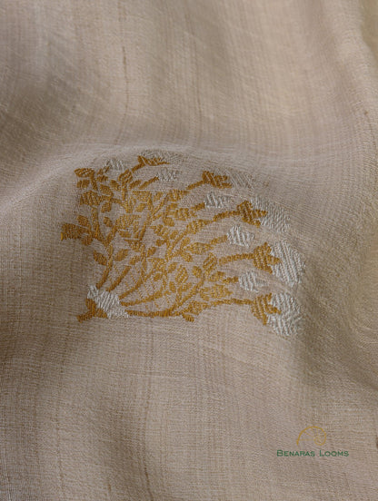 Handwoven Pure Tussar Silk Banarasi Saree