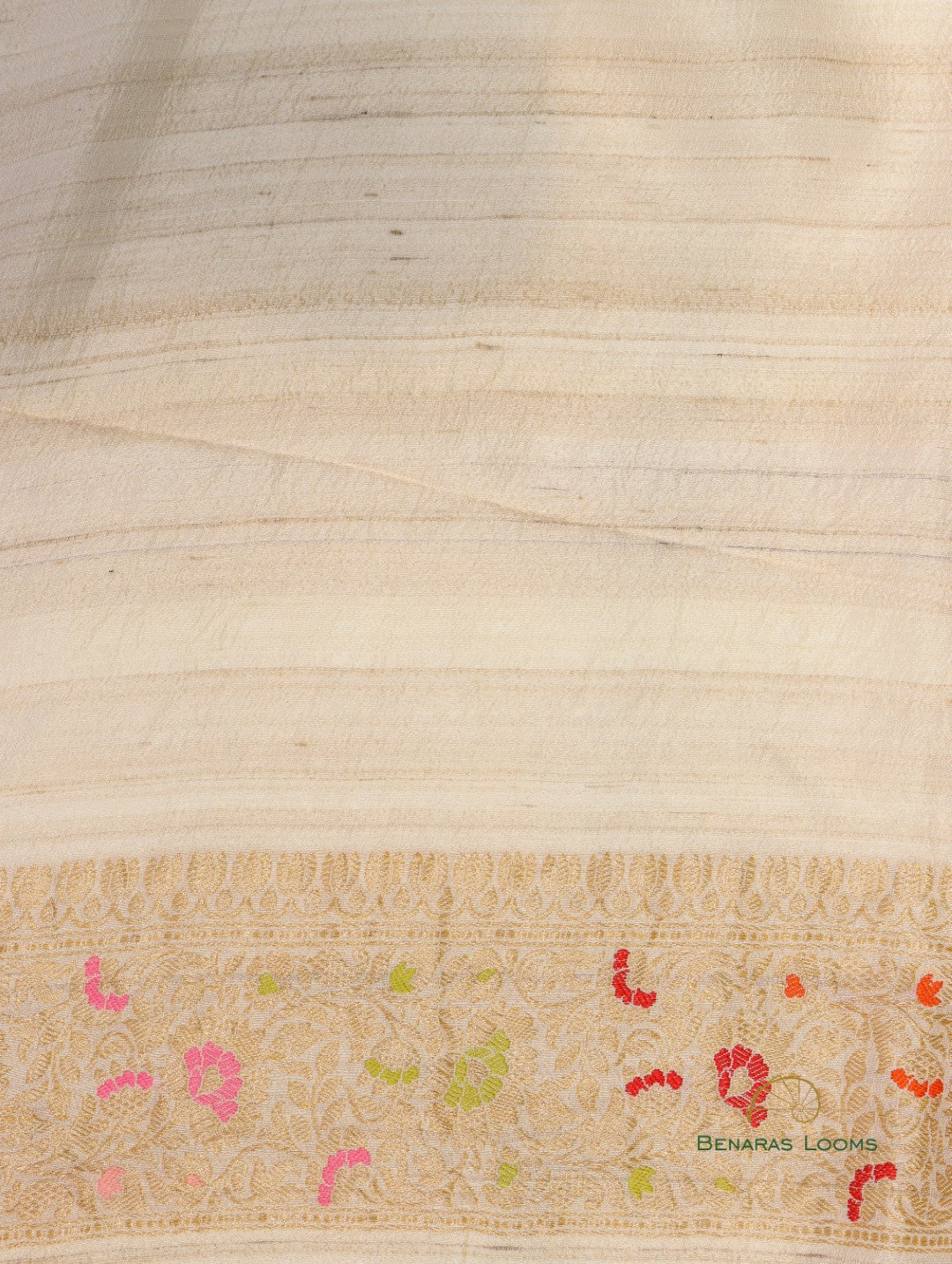 Handwoven Pure Tussar Silk Kadhua Banarasi Saree