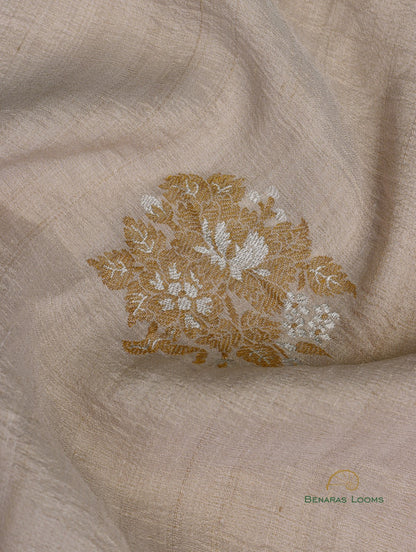 Handwoven Pure Tussar Silk Banarasi Saree
