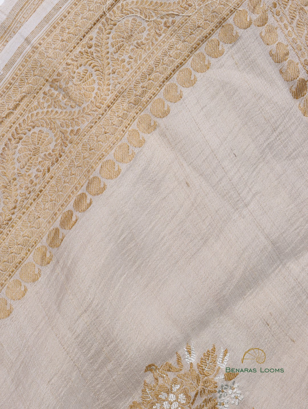 Handwoven Pure Tussar Silk Banarasi Saree