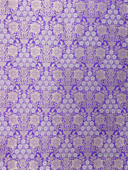 Charuni Blue Handwoven Pure Silk Banarasi Lehenga