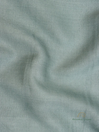 Gray Handwoven Banarasi Pure Organza Silk Unstitched Suit Set