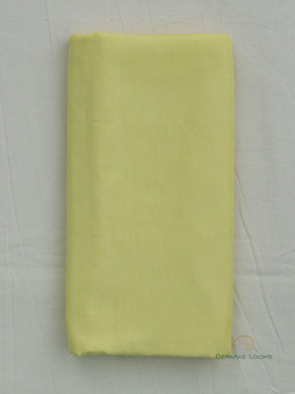 Yellow Cotton Silk Three Piece Unstitched Suit Fabric