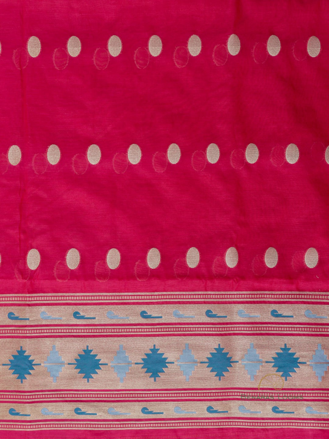 Candy Apple Red Paithani Unstitched Suit Set