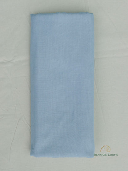 Powder Blue Floral Three Piece Banarasi Suit Set