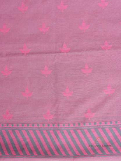 Pink Handwoven Banarasi Suit Set
