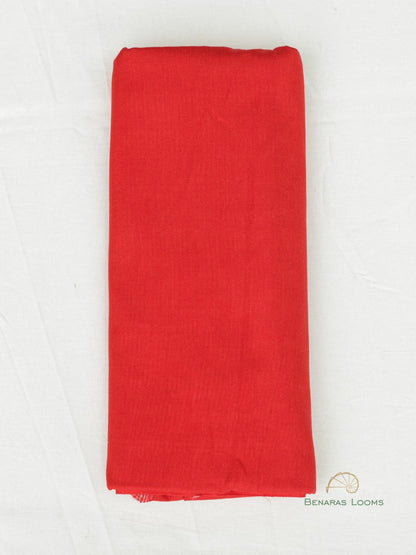 Red Gardenia Unstitched Banarasi Suit Fabric
