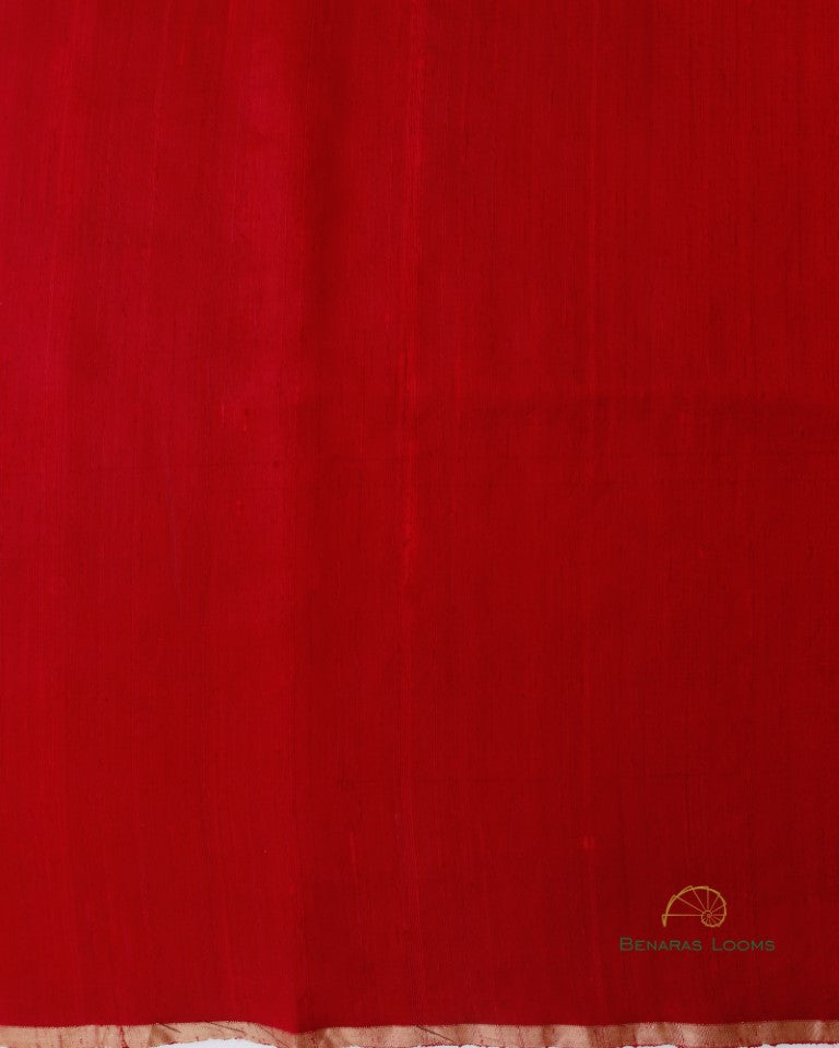 Maroon Handwoven Pure Raw Silk Unstitched Suit Fabric