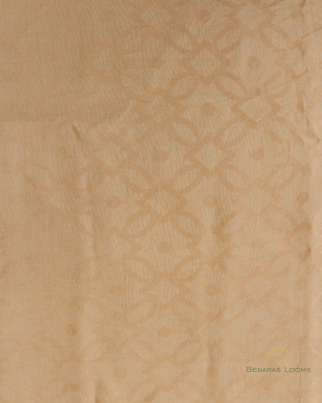 Beige Handwoven Munga Fabric