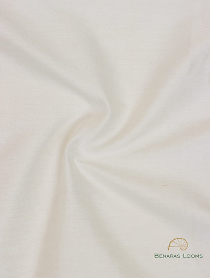 Dyeable Handwoven Pure Kora Cotton Banarasi Suit Fabric