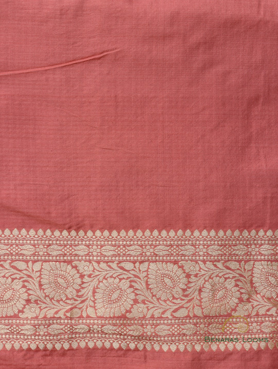 Peach Handwoven Pure Silk Banarasi Saree