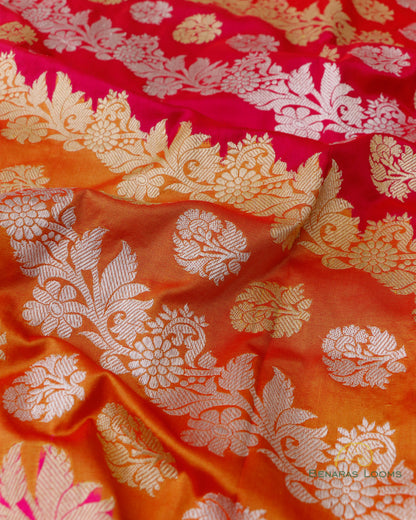 Rangkaat Handwoven Pure Kadhua Jangla Kataan Silk Saree